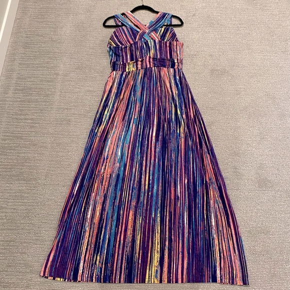 Soma Multicolor Stripe Maxi Dress - Size L - Picture 2 of 6